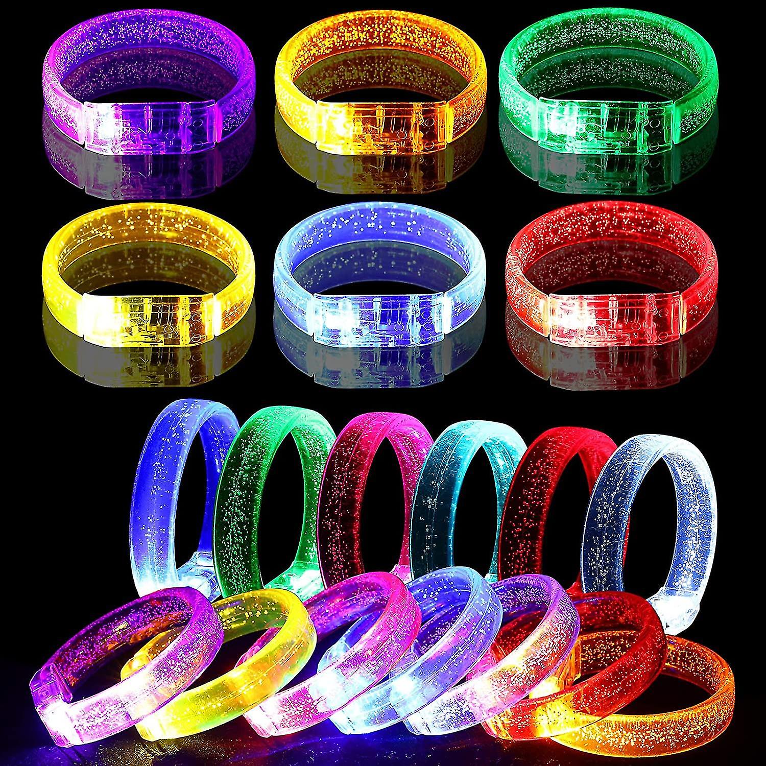 LED-Armband mit Batterie in Regenbogenfarben - 1 Stück (5563) #2