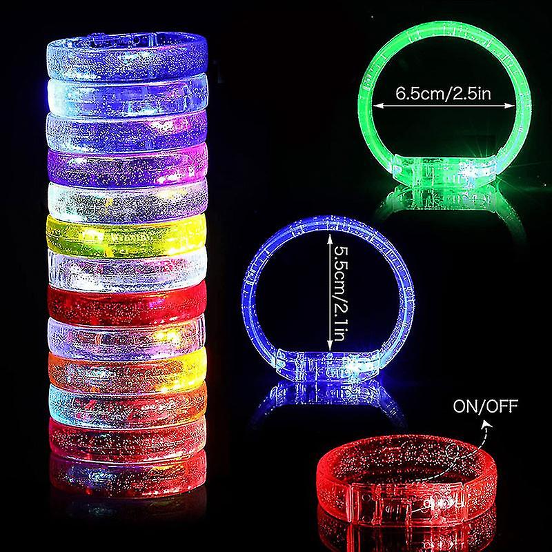 LED-Armband mit Batterie in Regenbogenfarben - 1 Stück (5563) #4