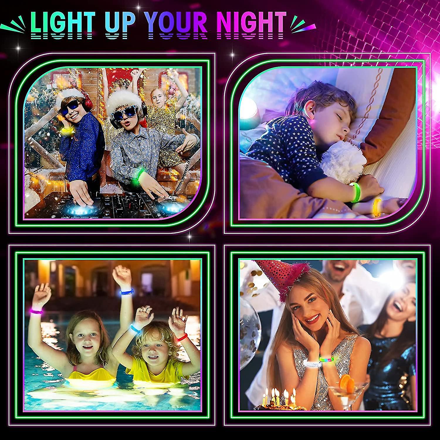 LED-Armband mit Batterie in Regenbogenfarben - 1 Stück (5563) #5