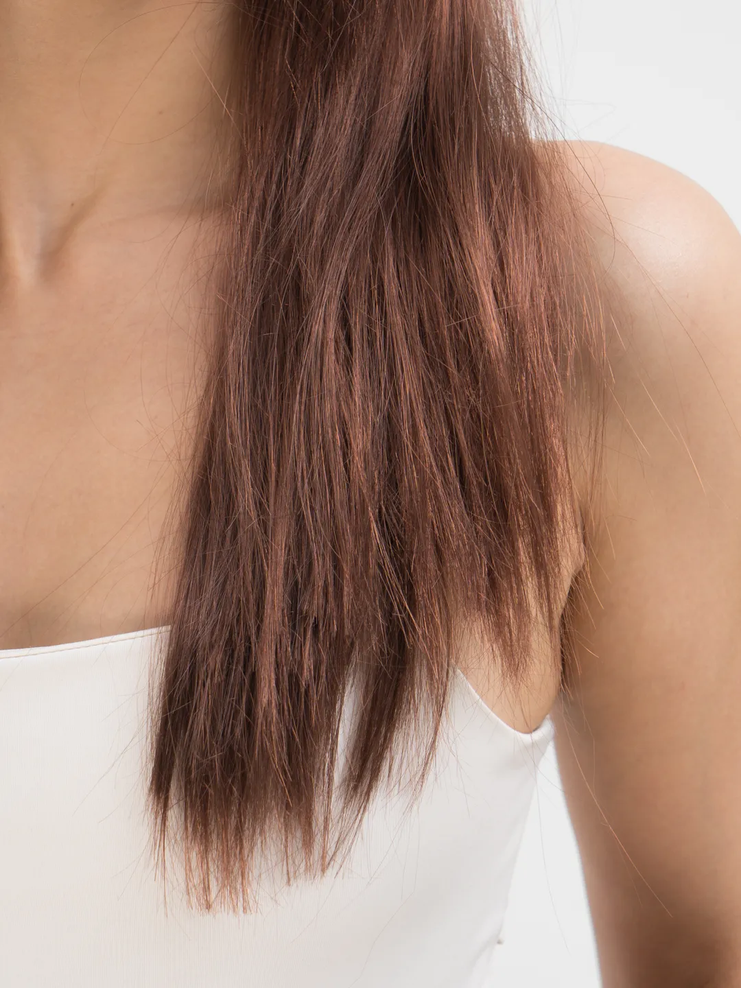 Braune lange gerade Party-Perücke - Lange braune Perücke (5563) #3