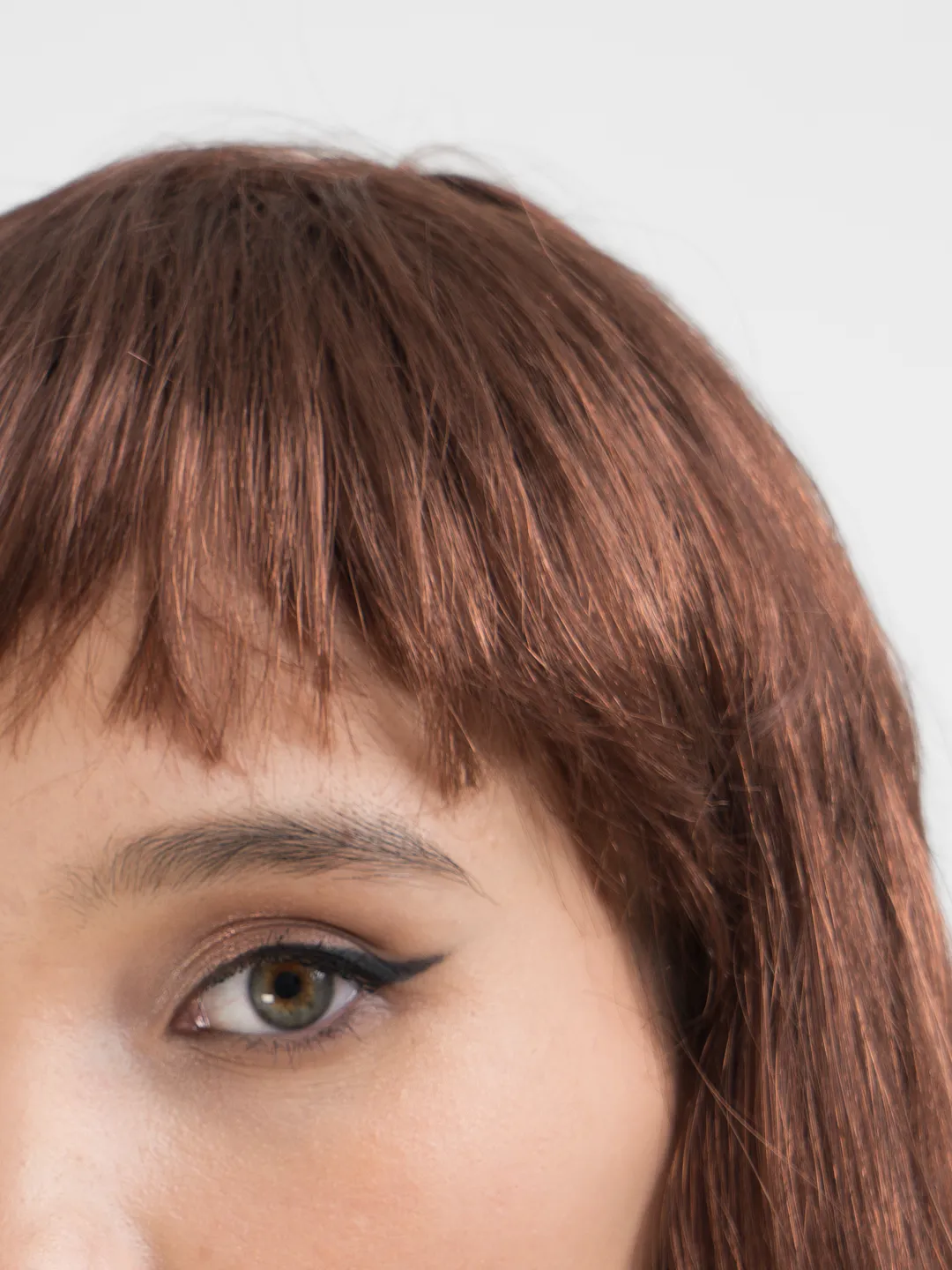 Braune lange gerade Party-Perücke - Lange braune Perücke (5563) #4