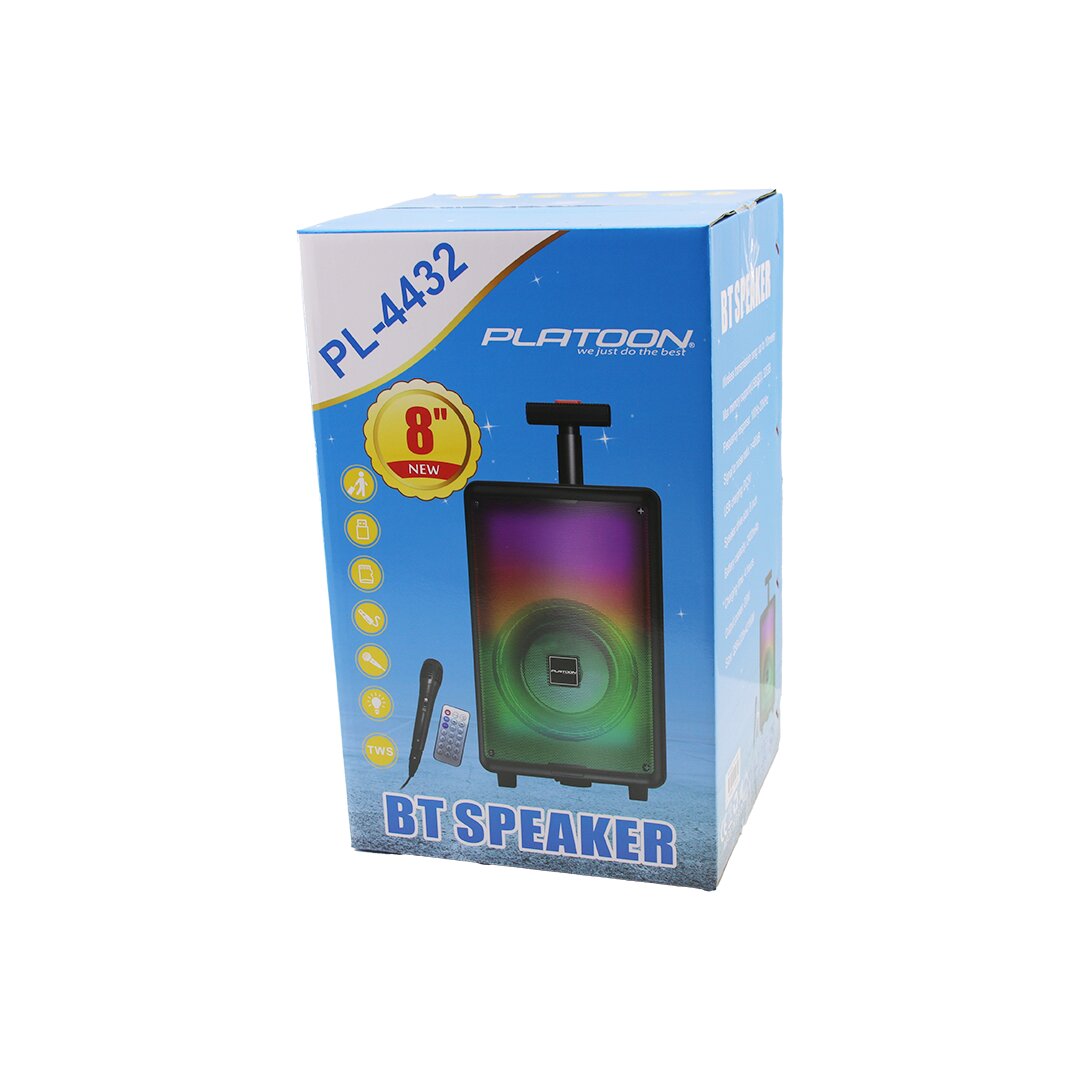 BLUETOOTH MİKROFON - KUMANDALI SPEAKER IŞIKLI 2400mAH 256x22