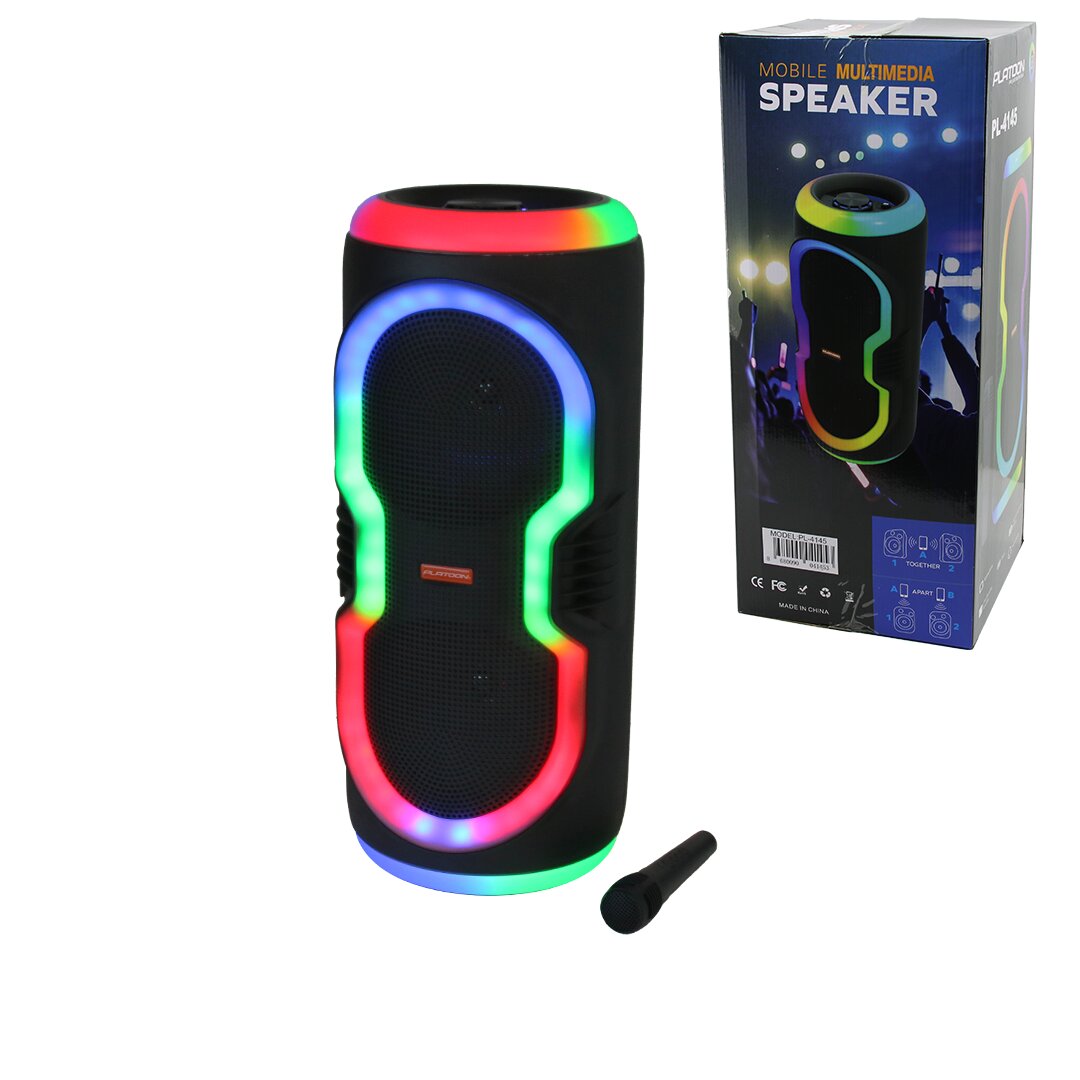 KARAOKE MİKROFONLU WİRELESS HOPARLÖR - SPEAKER IŞIKLI USB ŞA