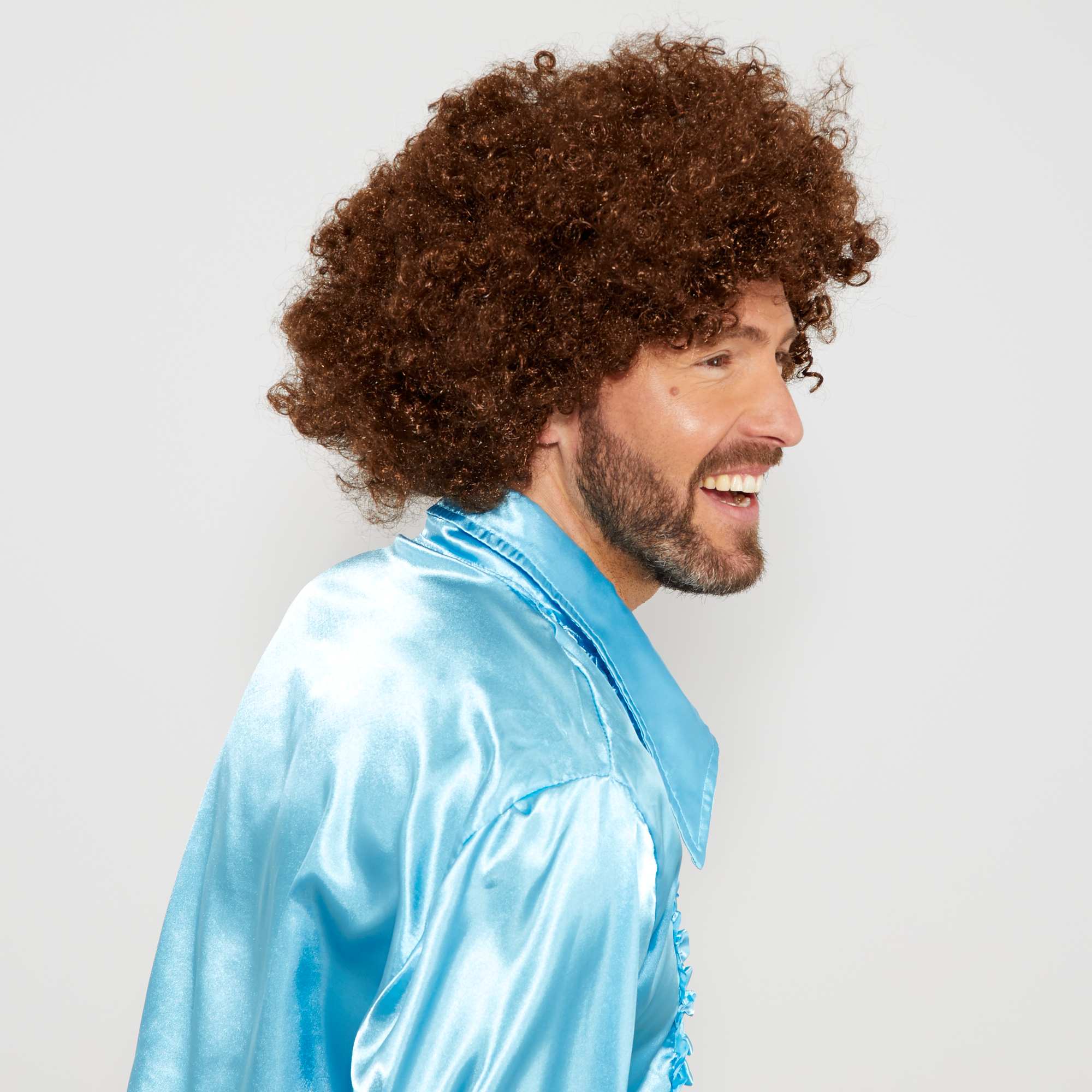 Lockiges Afro-Bonus-Perücke in Kaffeebraun (5563) #3