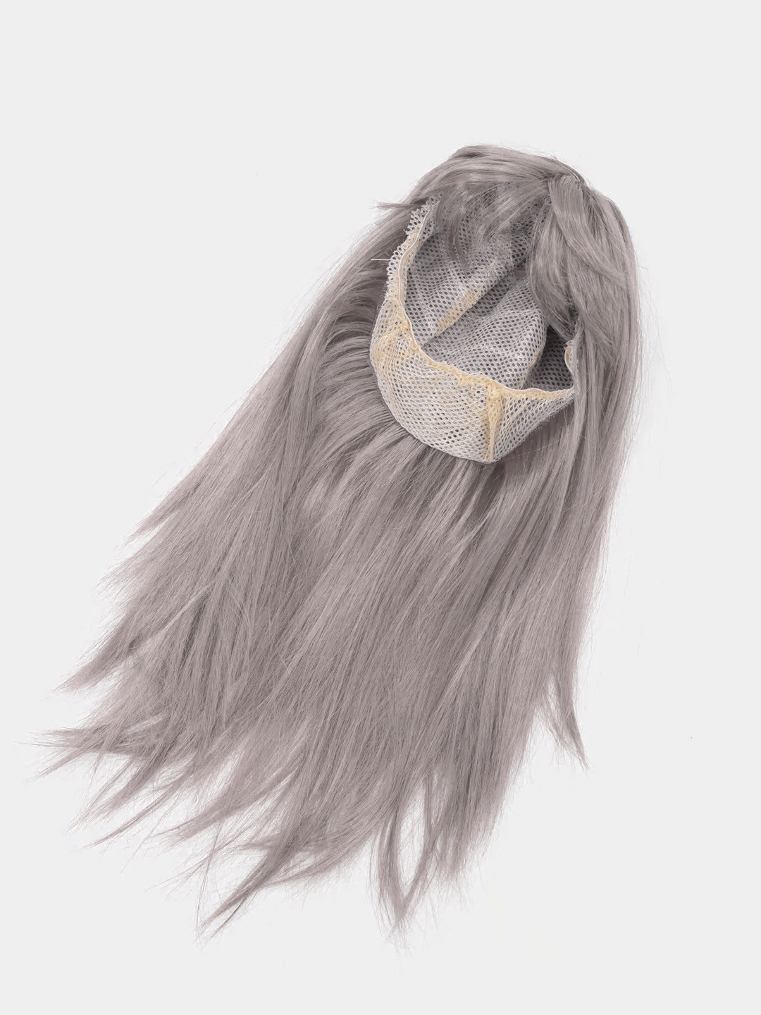 Platin Grau Silberfarben Lange Party Perücke (5563) #3