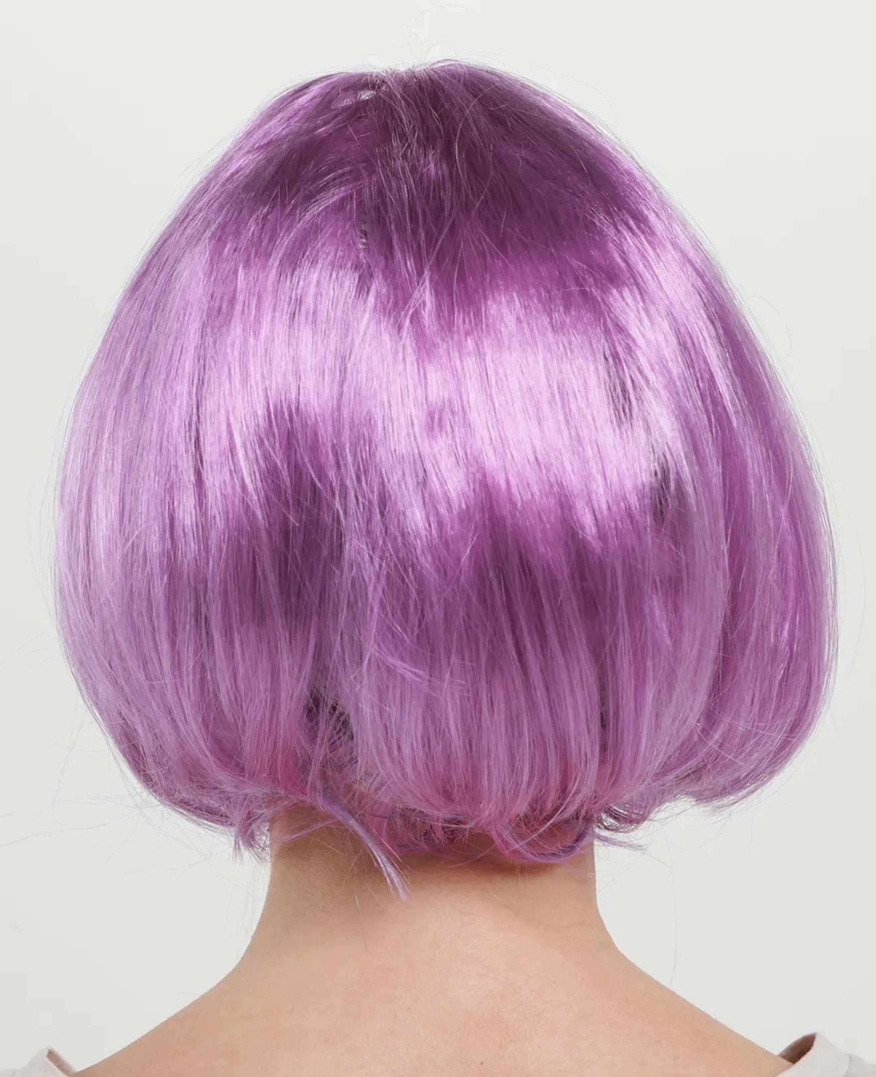 Rose Pembe Renk Düz Kesim Küt Parti Peruğu Kısa Takma Saç (5563) #2