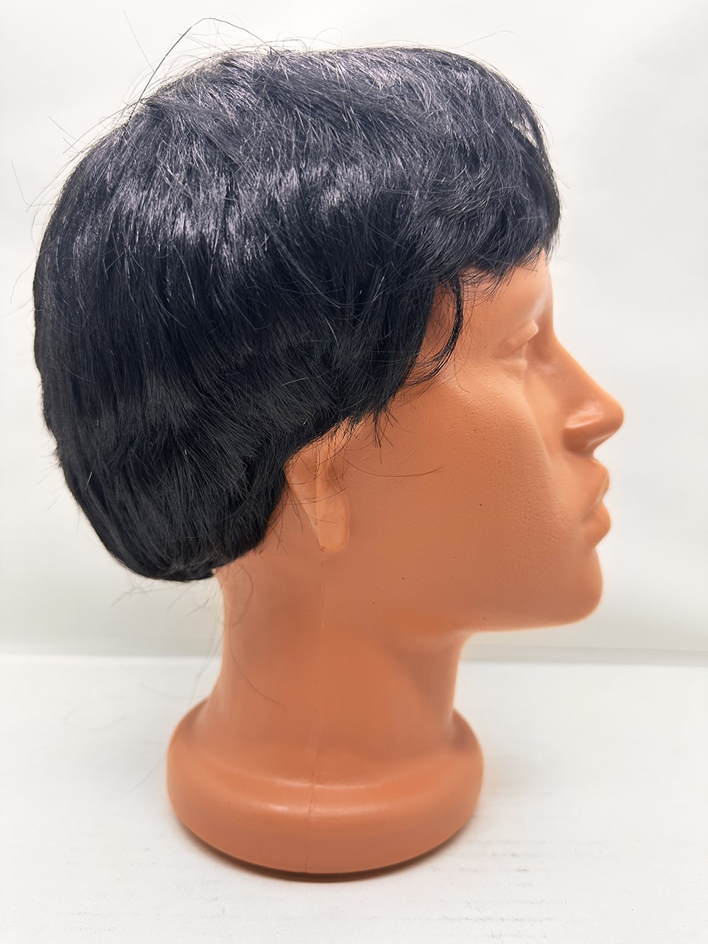 Siyah Renk Kısa Kesim İçi Astarlı Erkek Peruğu (5563) #4