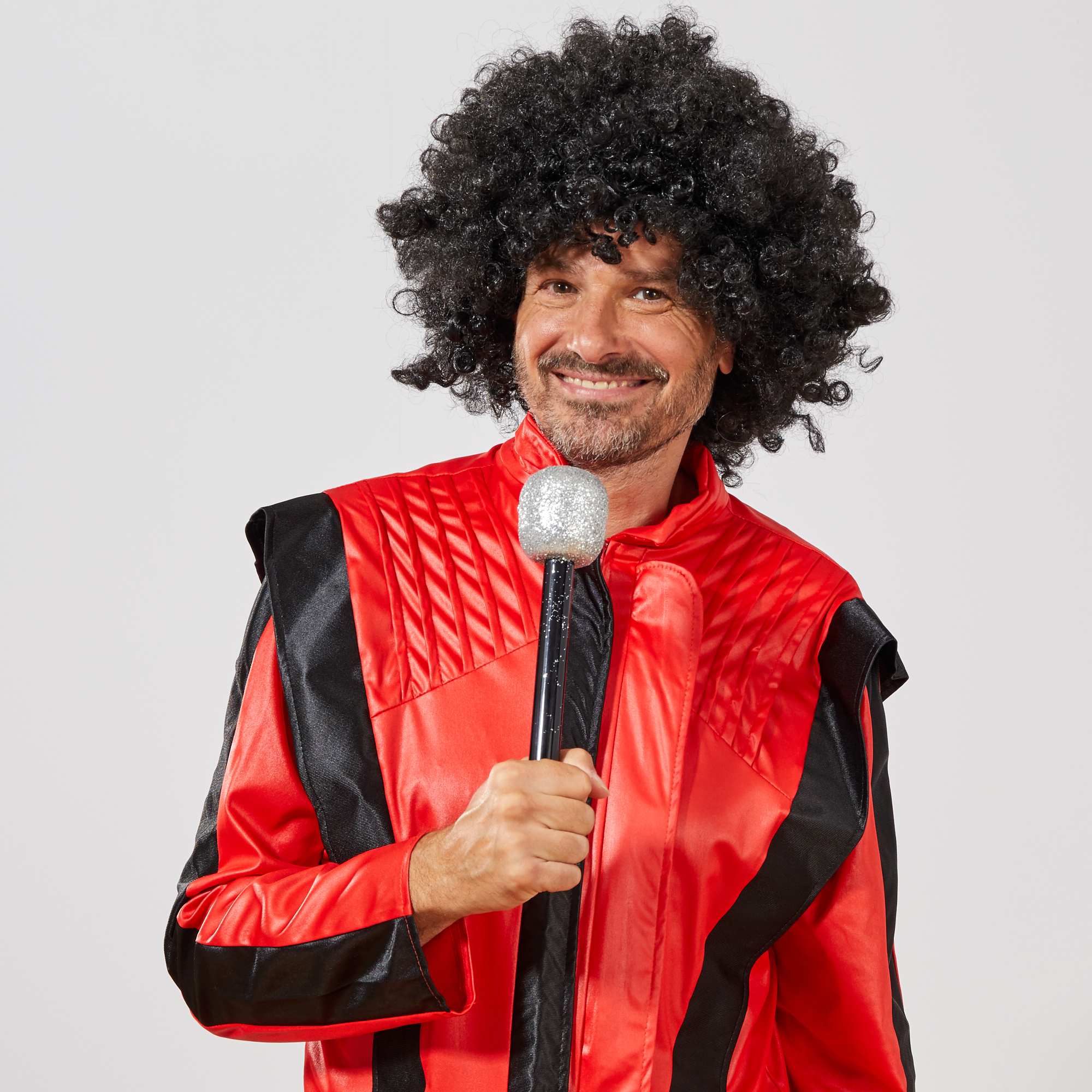 Siyah Renk Kıvırcık Afro Bonus Peruk (5563) #3