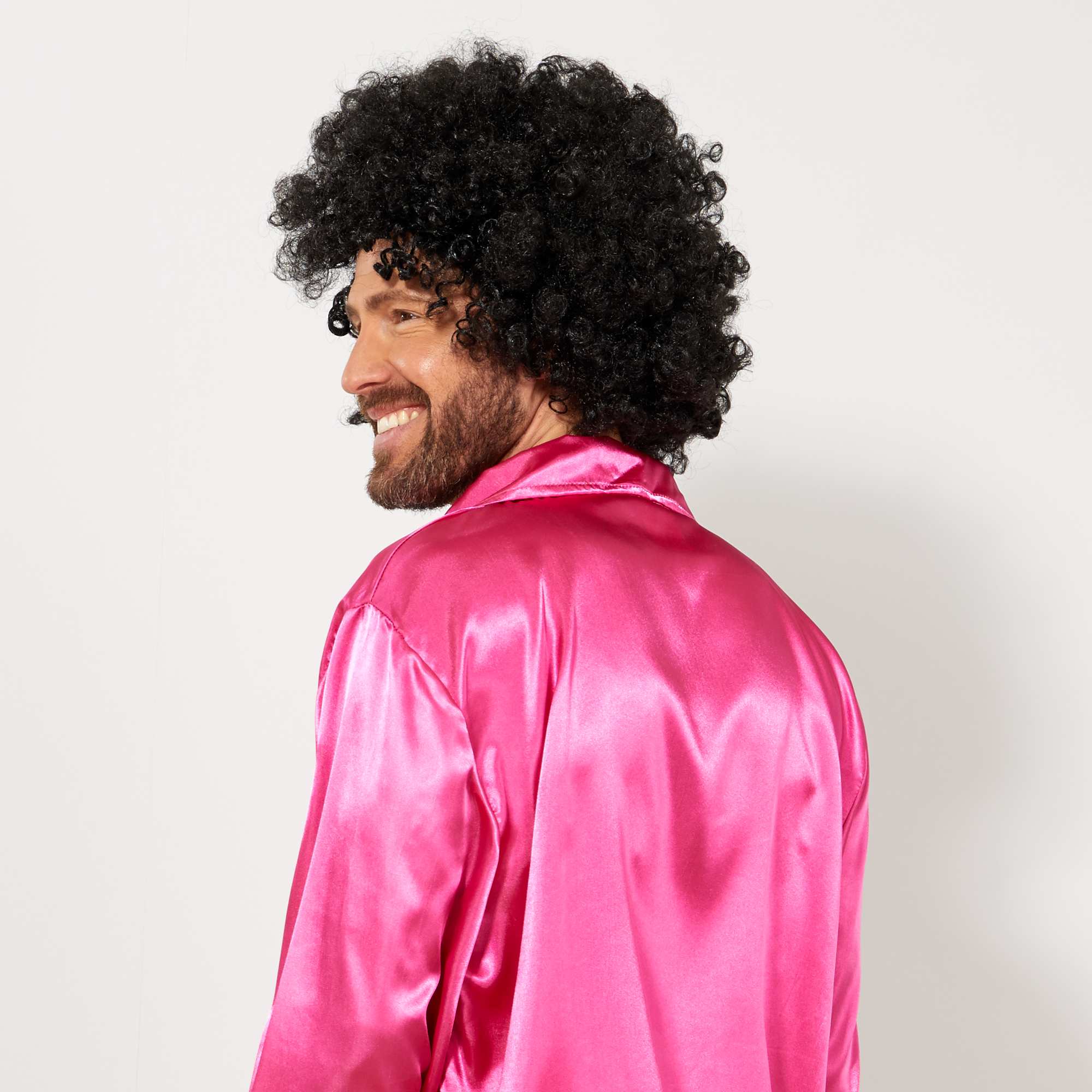 Siyah Renk Kıvırcık Afro Bonus Peruk (5563) #4