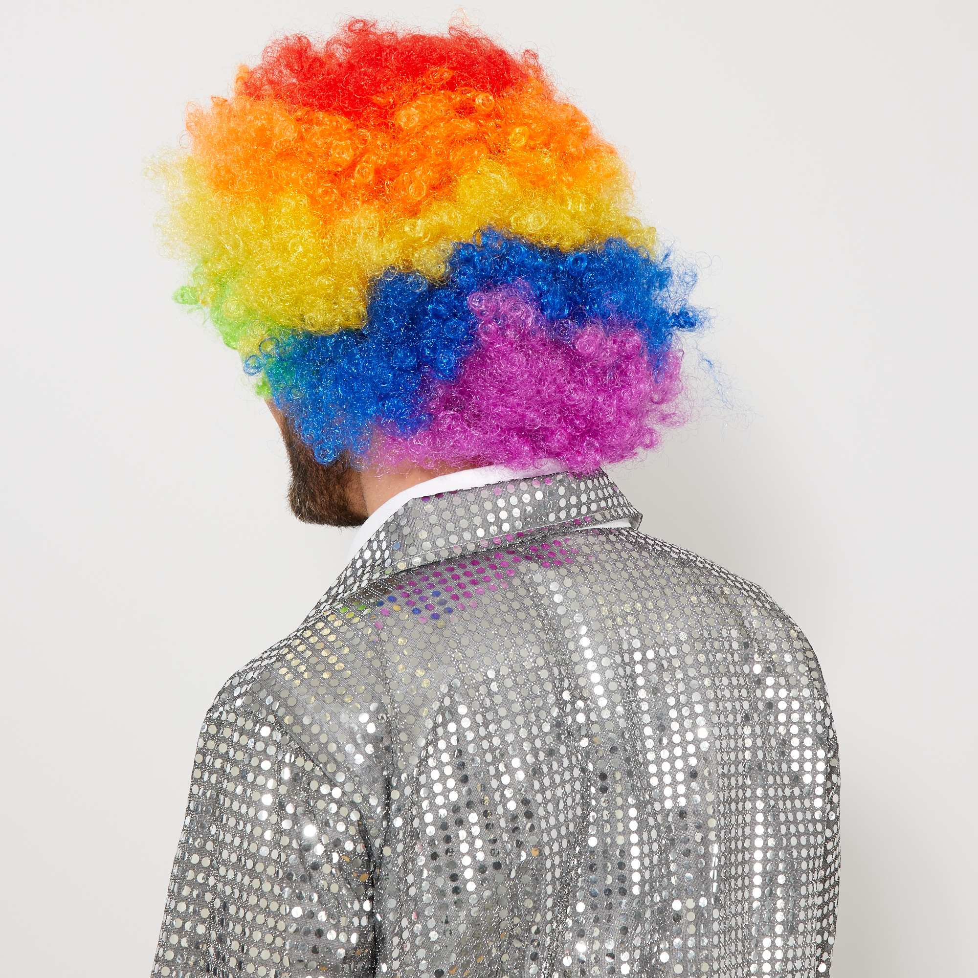 Rengarenk Kıvırcık Afro Bonus Peruk (5563) #2