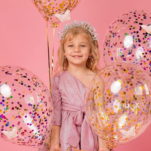 Kristall-Geburtstags-Krone "It's My Birthday" in Silberfarbe 14x16 cm (5563) #5