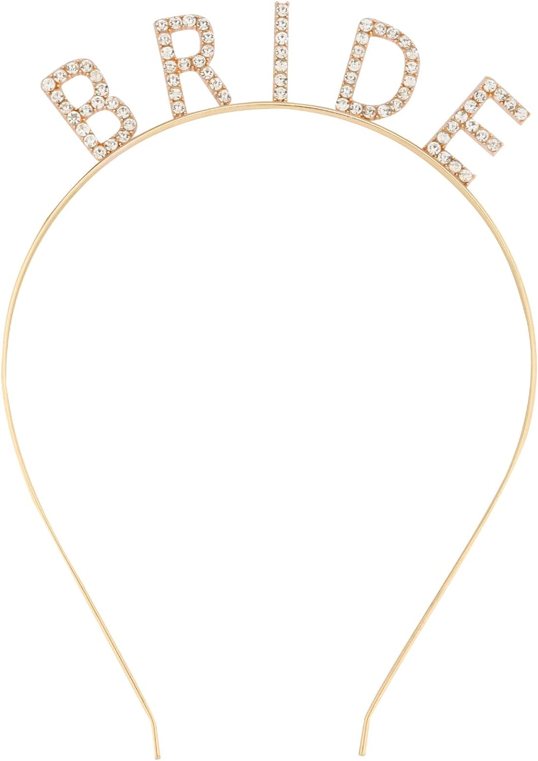 Gold Kristall Stein Braut Krone Junggesellinnenabschied 16x10 cm (5563) #2