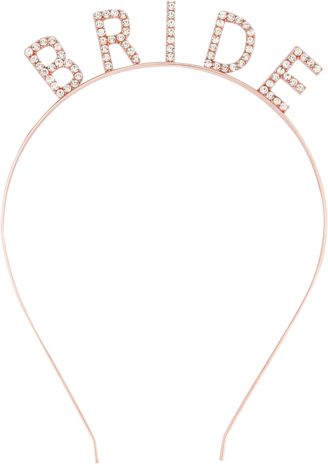 Rose Gold Junggesellinnenabschied Krone mit Kristallsteinen 16x10 cm (5563) #2