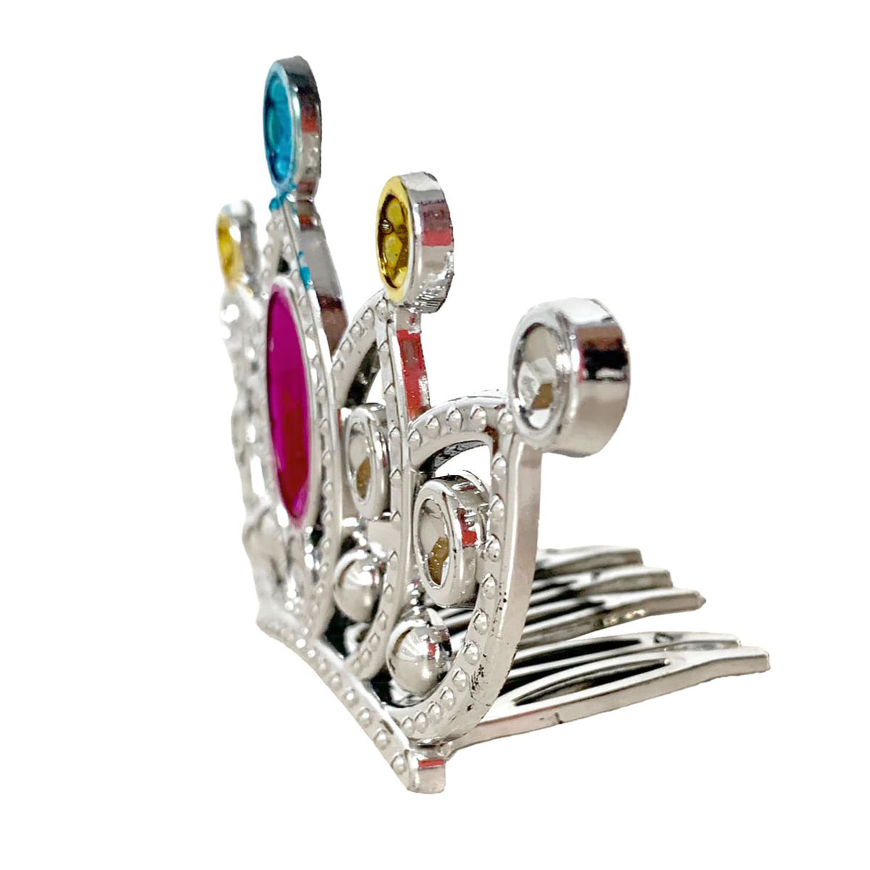 Silberfarbene Kamm-Modell Prinzessin Königin Tiara 2 Nr. 12x7 cm (5563) #4