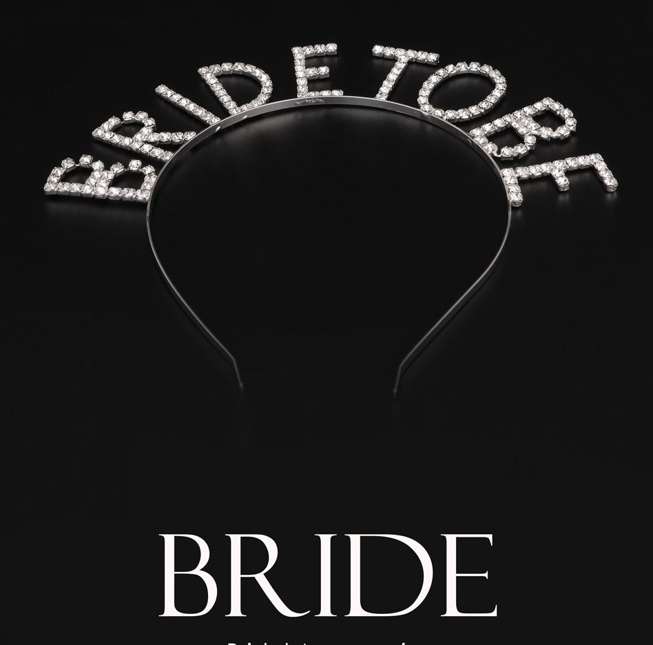 Kristall Strass Silber Bride To Be Braut Krone (5563) #2