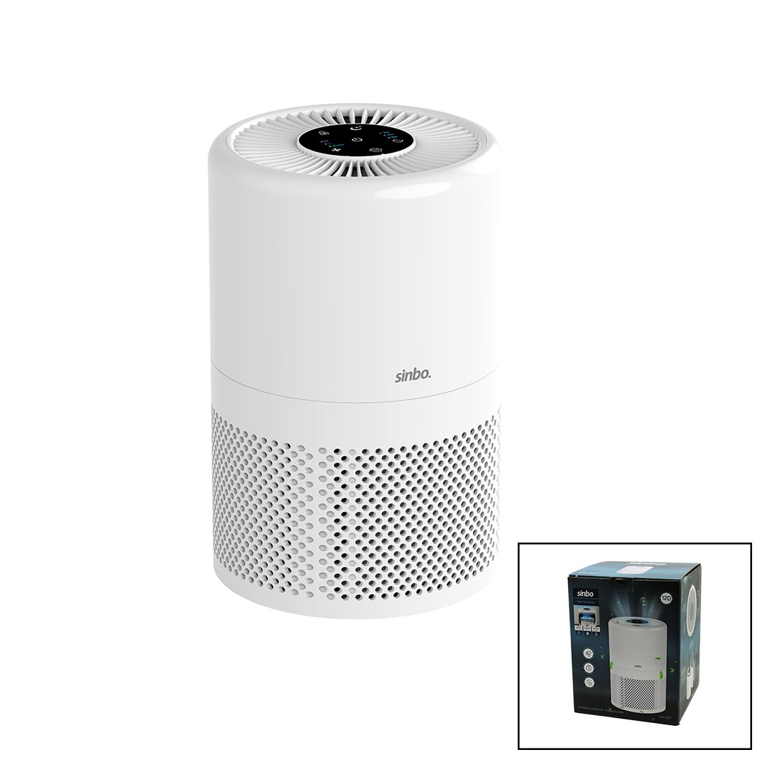 Luftreiniger automatischer Lüfter 3-stufige Filterung LED-Be