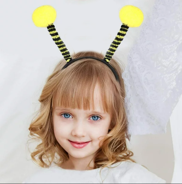 Gösteriler İçin Sarı Ponponlu Mega Arı Taç Arı Maya Tacı 25x11 cm (5563) #2