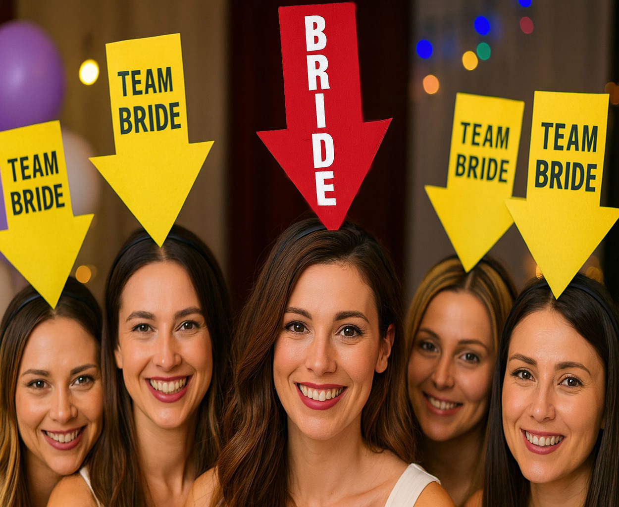 Personalisierbare Pfeil-Krone – Beschreibbare Party-Krone Rot (5563) #2