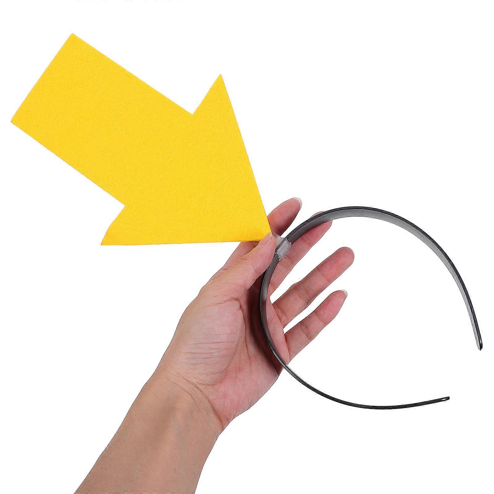 Personalisierbare Pfeil-Krone – Beschreibbare Party-Krone Gelb (5563) #3