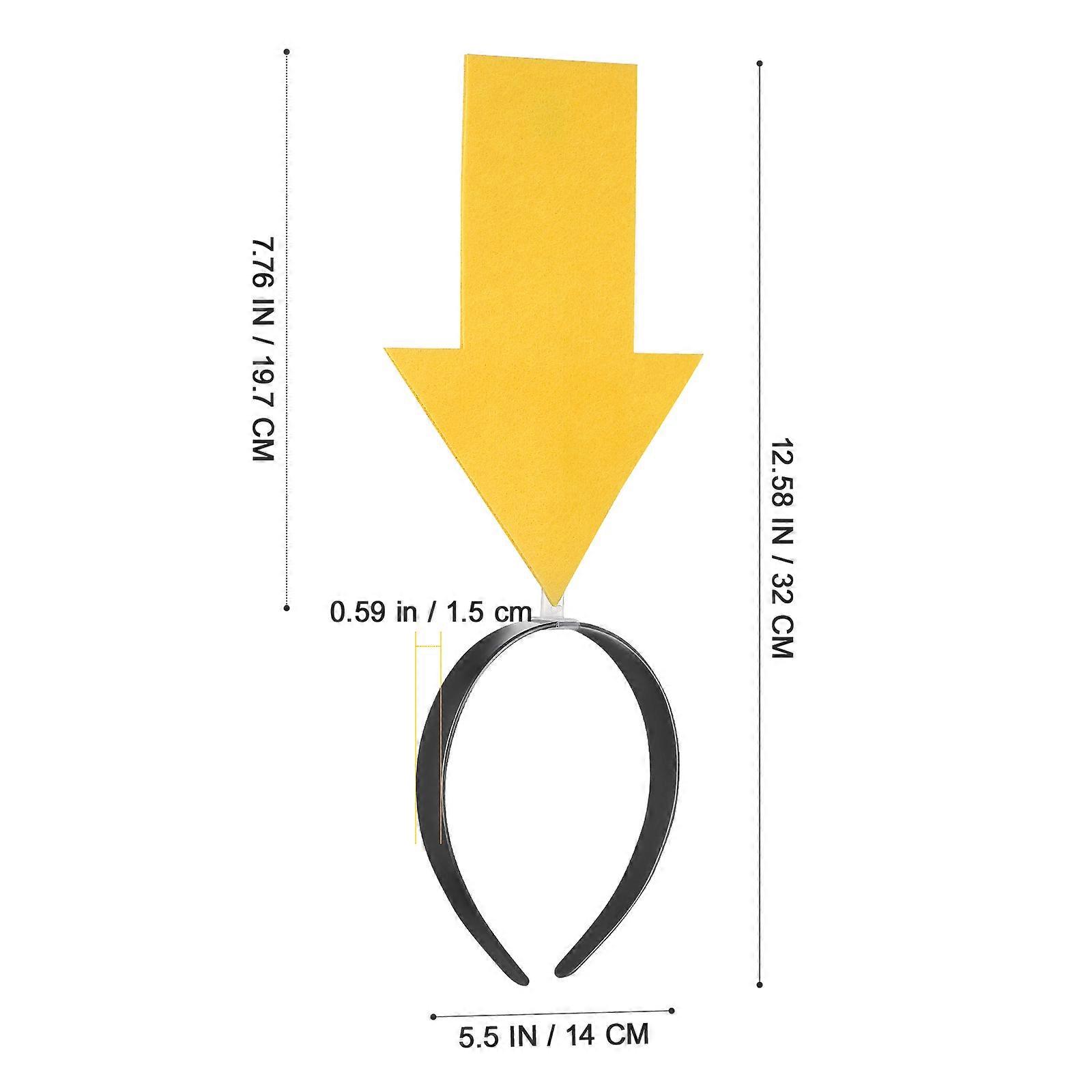 Personalisierbare Pfeil-Krone – Beschreibbare Party-Krone Gelb (5563) #4