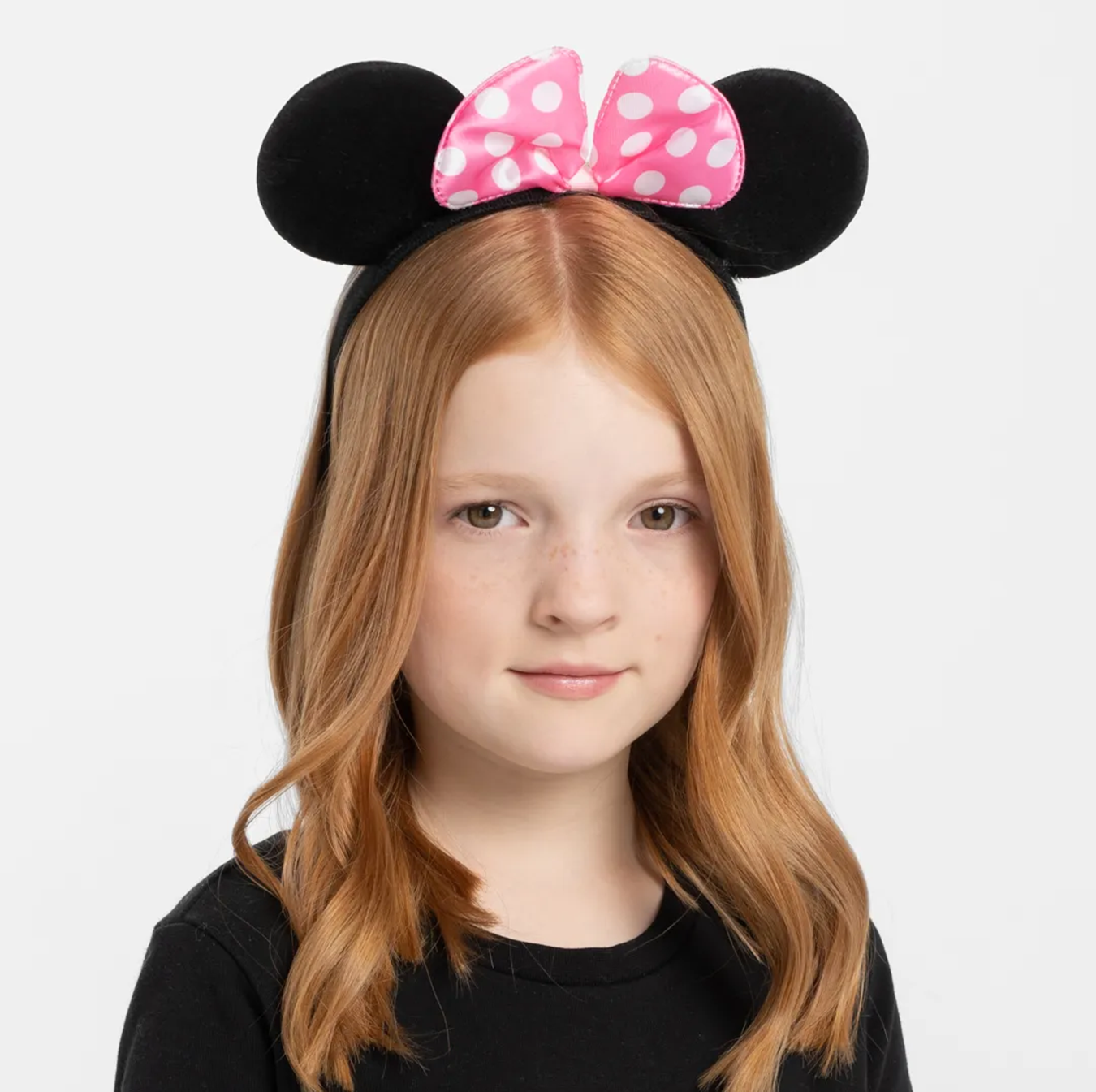 Pembe Fiyonklu Minnie Mouse Tacı Mini Kulak (5563)