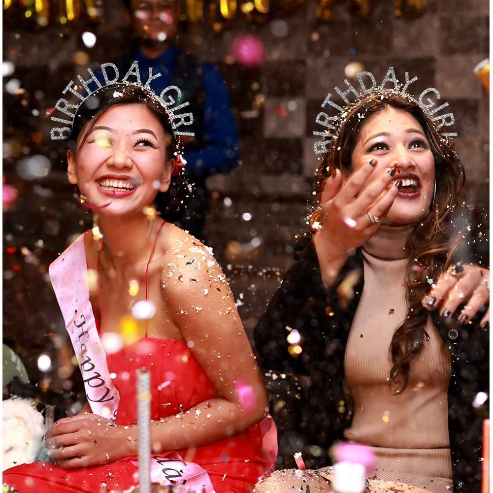 Silber Kristall Geburtstags-Krone Birthday Girl 17x16 cm (5563) #3