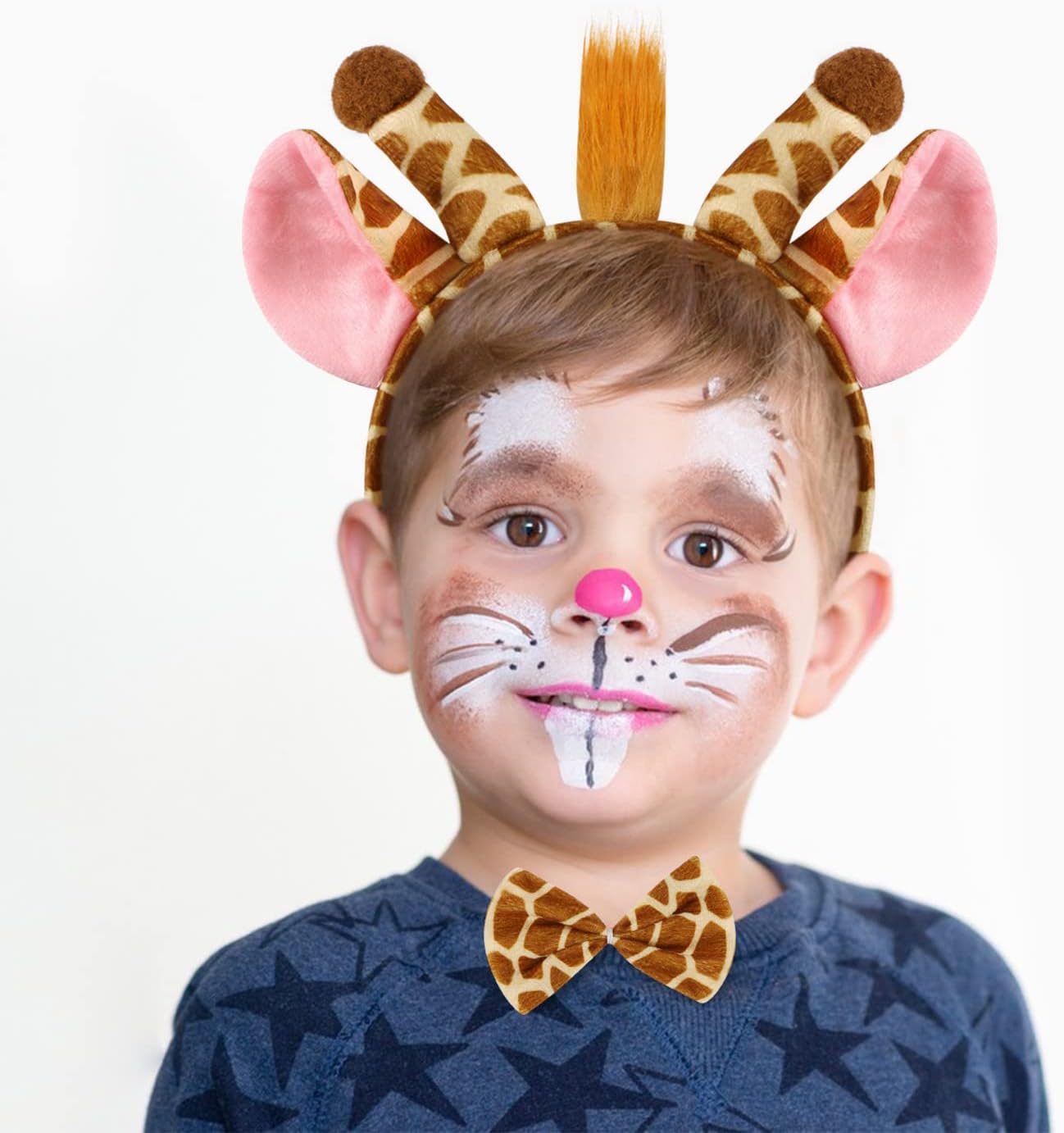 Zürafa Kosümü Aksesuar Seti 3 lü - Taç Papyon Kuyruk (5563) #4