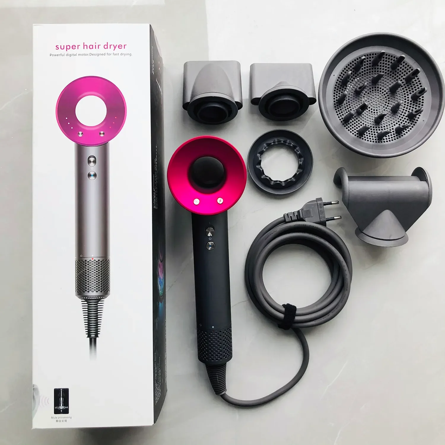 5 In 1 Profesyonel Saç Şekillendirici Fırça Taraklı Kurutma Fön Makinesi 1000 Watt (5563) #2