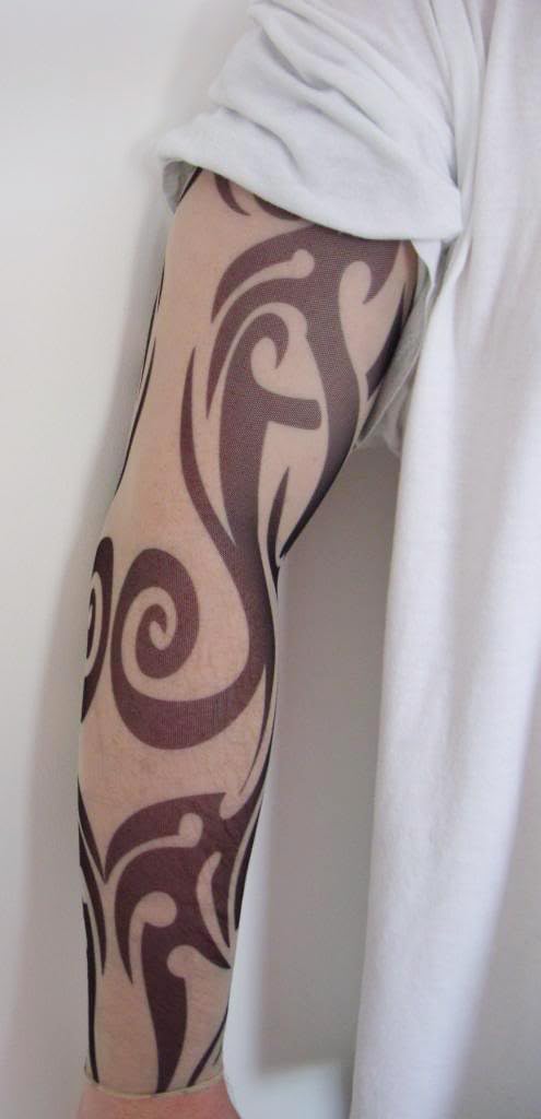 Giyilebilir Kol Dövmesi Çorap Dövme 3D Baskılı Kol Bacak Döv