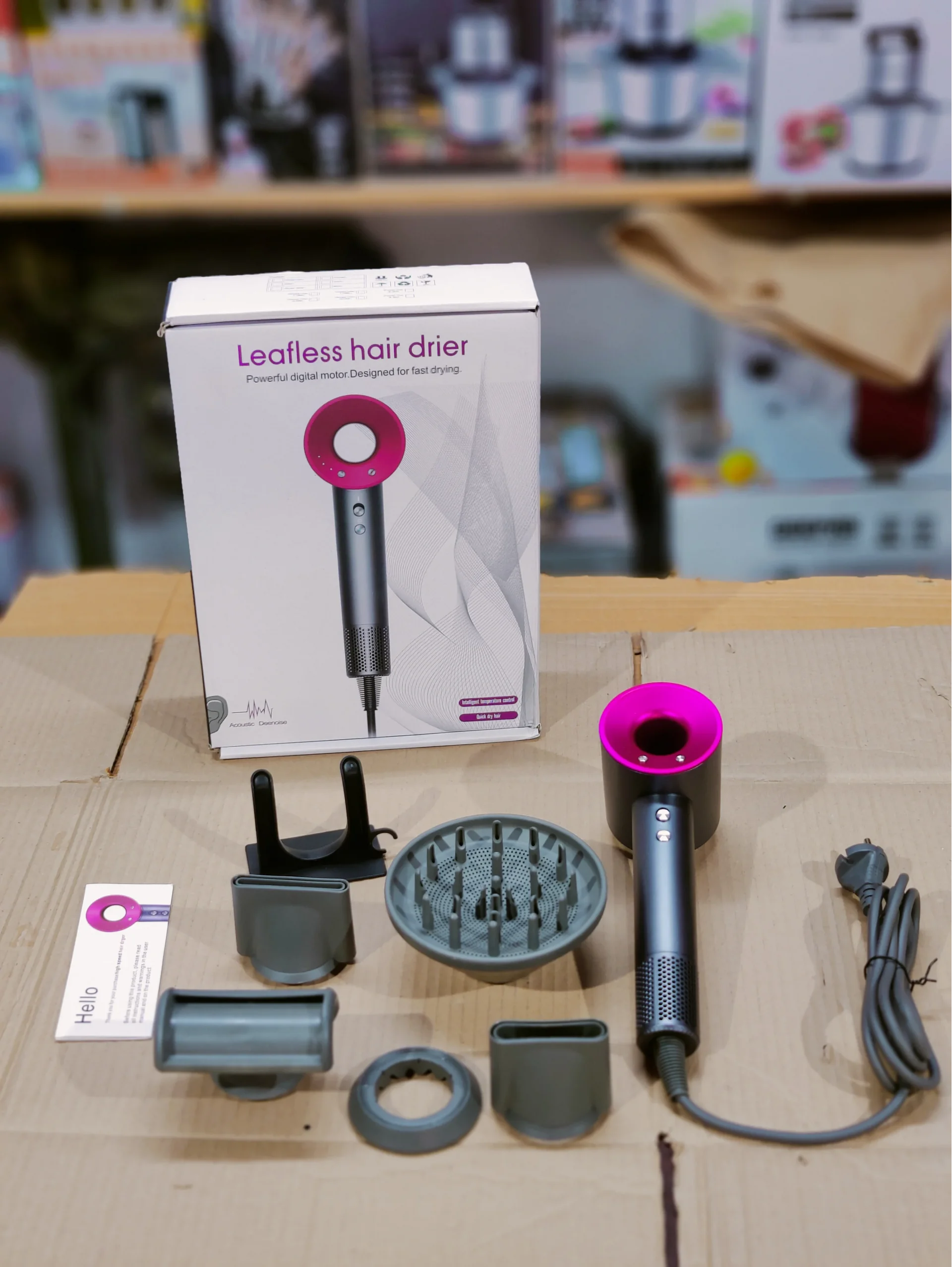 Leafless Hair Dryer 4 In 1 Hair Drying Machine 3 Speed Levels (5563) #4