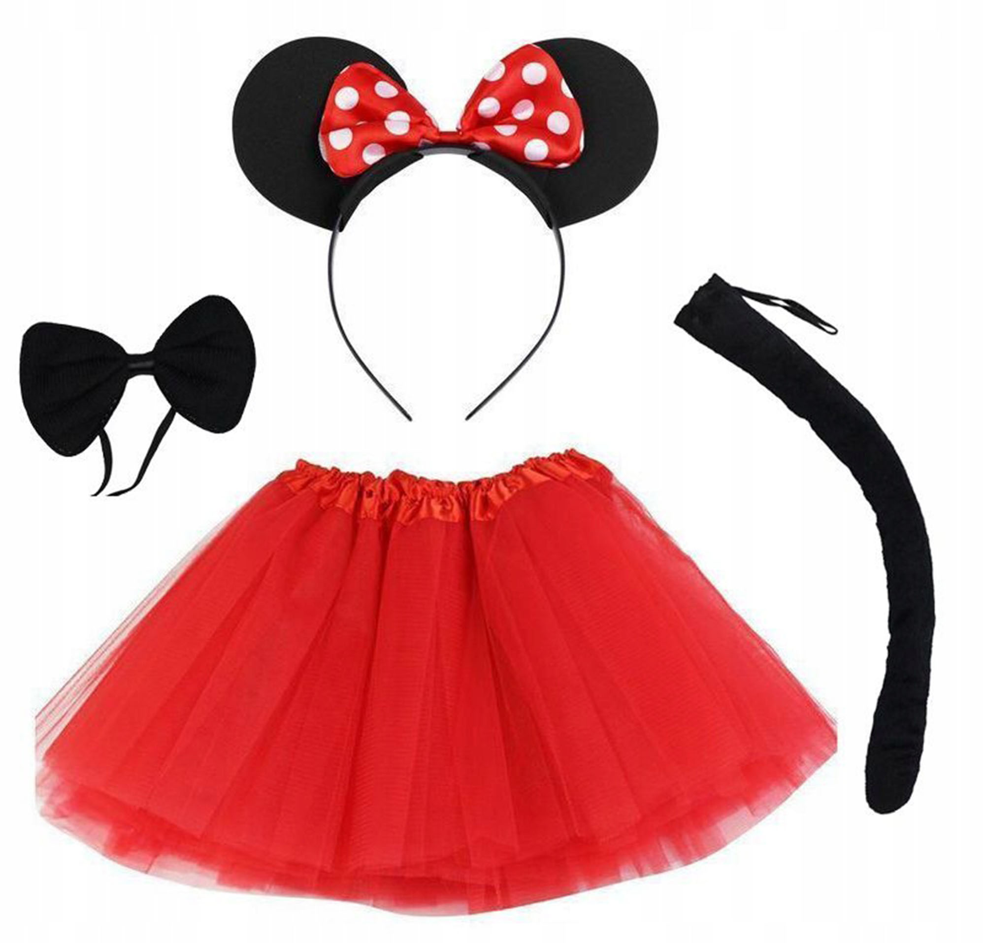 Minnie Mouse Kostüm SetRock Krone Schwanz Schleife (5563) #2