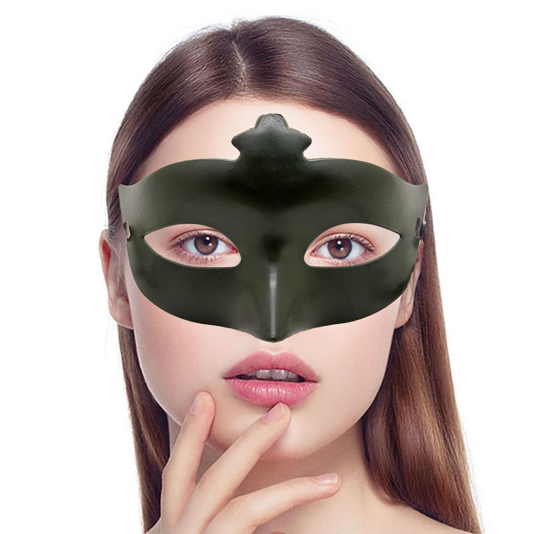 Khaki Grün Masquerade Kostüm Party Venedig Ballmaske (5563) #2
