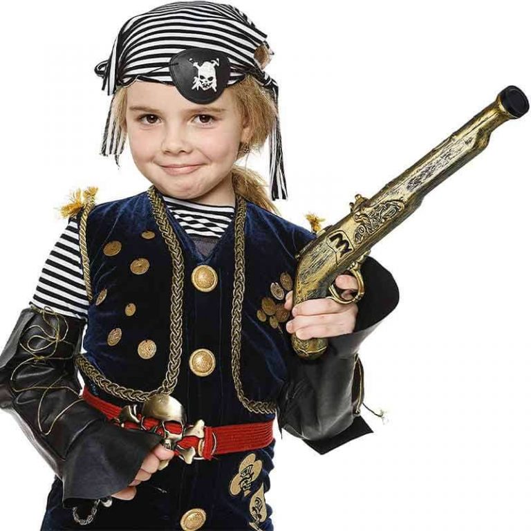 Vintage-Muster Kunststoff Spielzeug Piratenpistole 40 cm (5563) #2