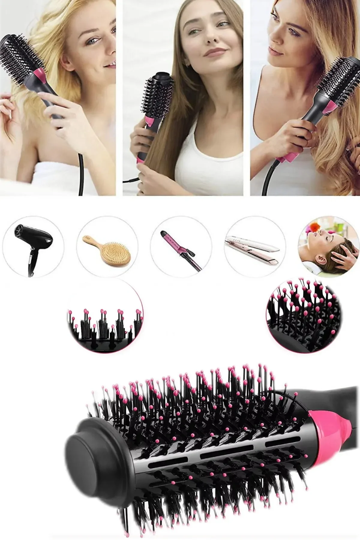 One Step Hair Styler & Straightener Blow Dry Brush (5563) #2