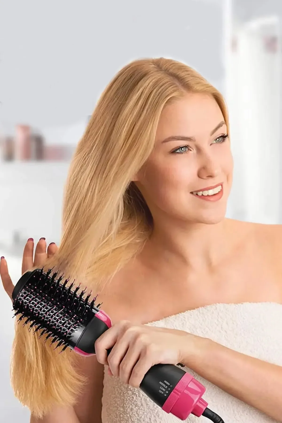 One Step Hair Styler & Straightener Blow Dry Brush (5563) #4