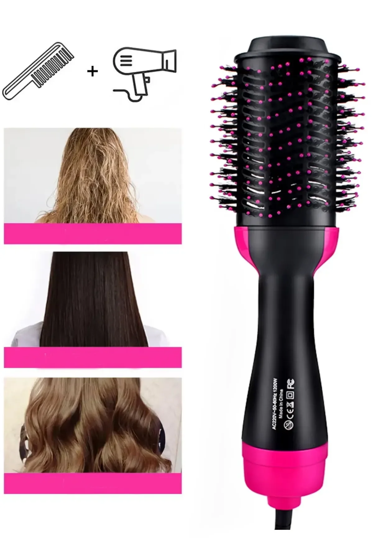 One Step Hair Styler & Straightener Blow Dry Brush (5563) #5