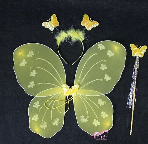 Butterfly Wing Set Yellow (5563)