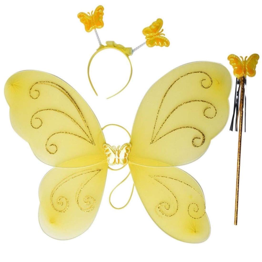 Butterfly Wing Set Yellow (5563) #2
