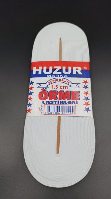 BEYAZ - 1.5CM PAÇA LASTİK YASSI GNİŞ 10MT. (5563)