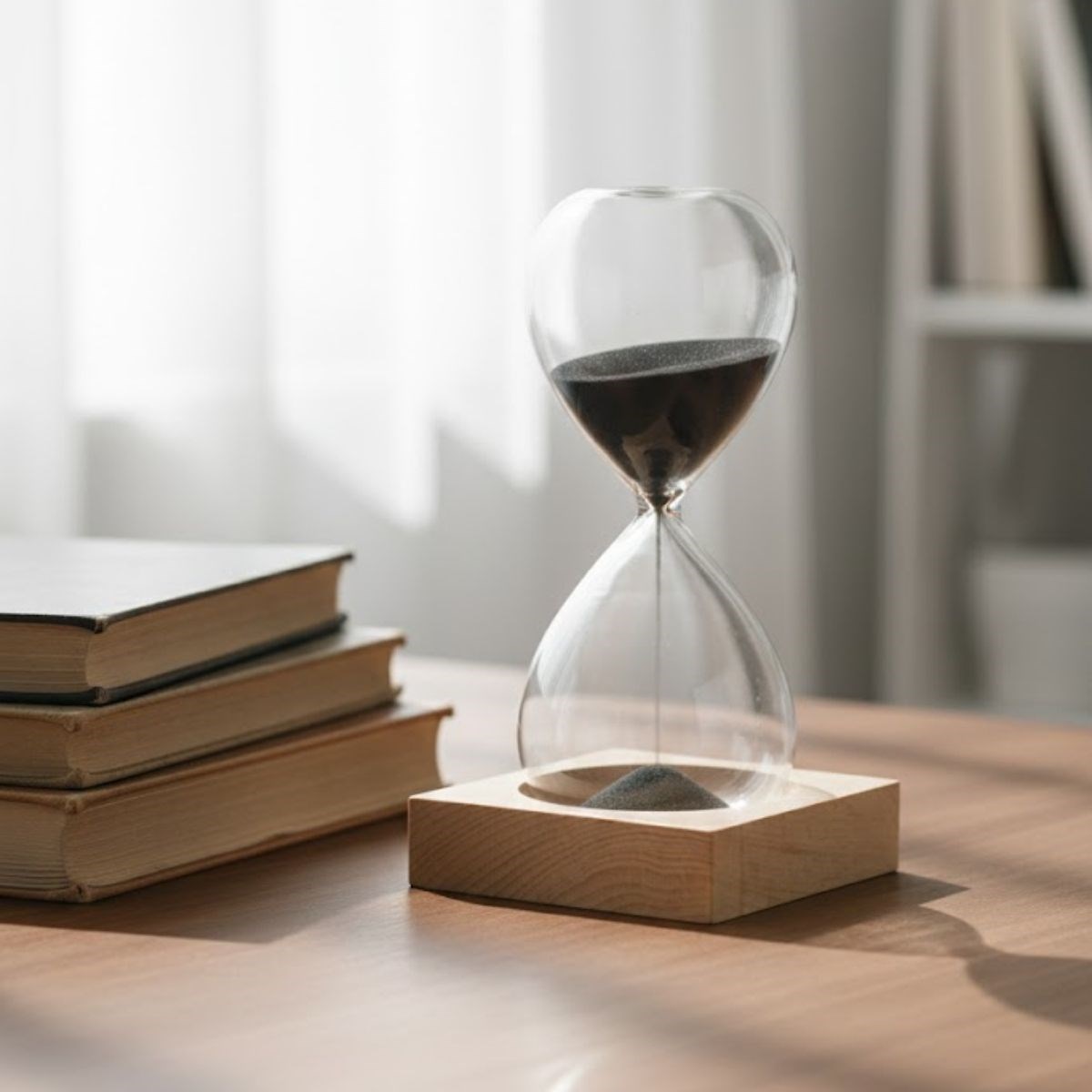 Magnetic Glass Sand Timer – Decorative Metal Base, Desktop Timer #5