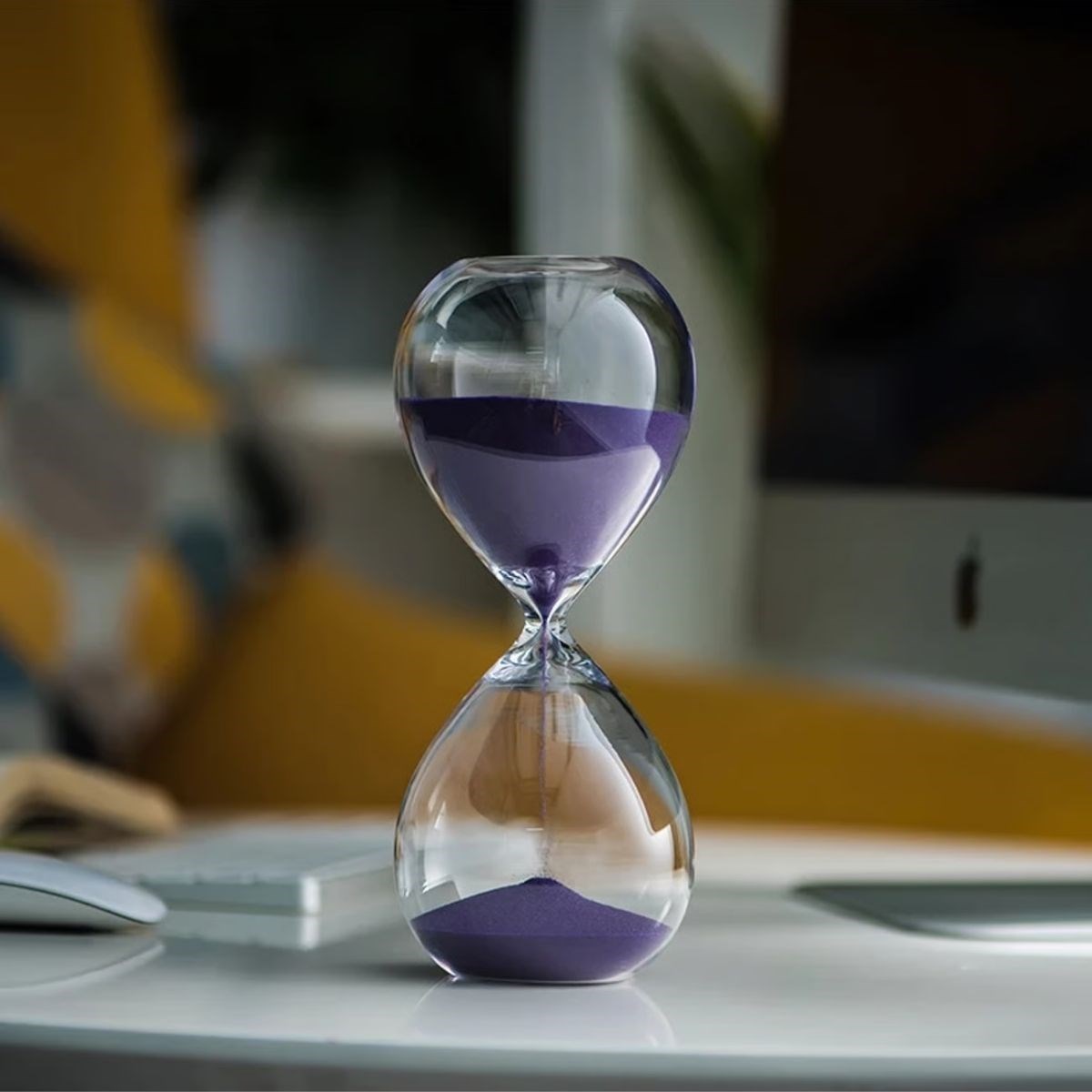 Masaüstü Cam Kum Saati – Estetik Tasarım, Dekoratif Zaman Ölçüm Aleti (5563) #2