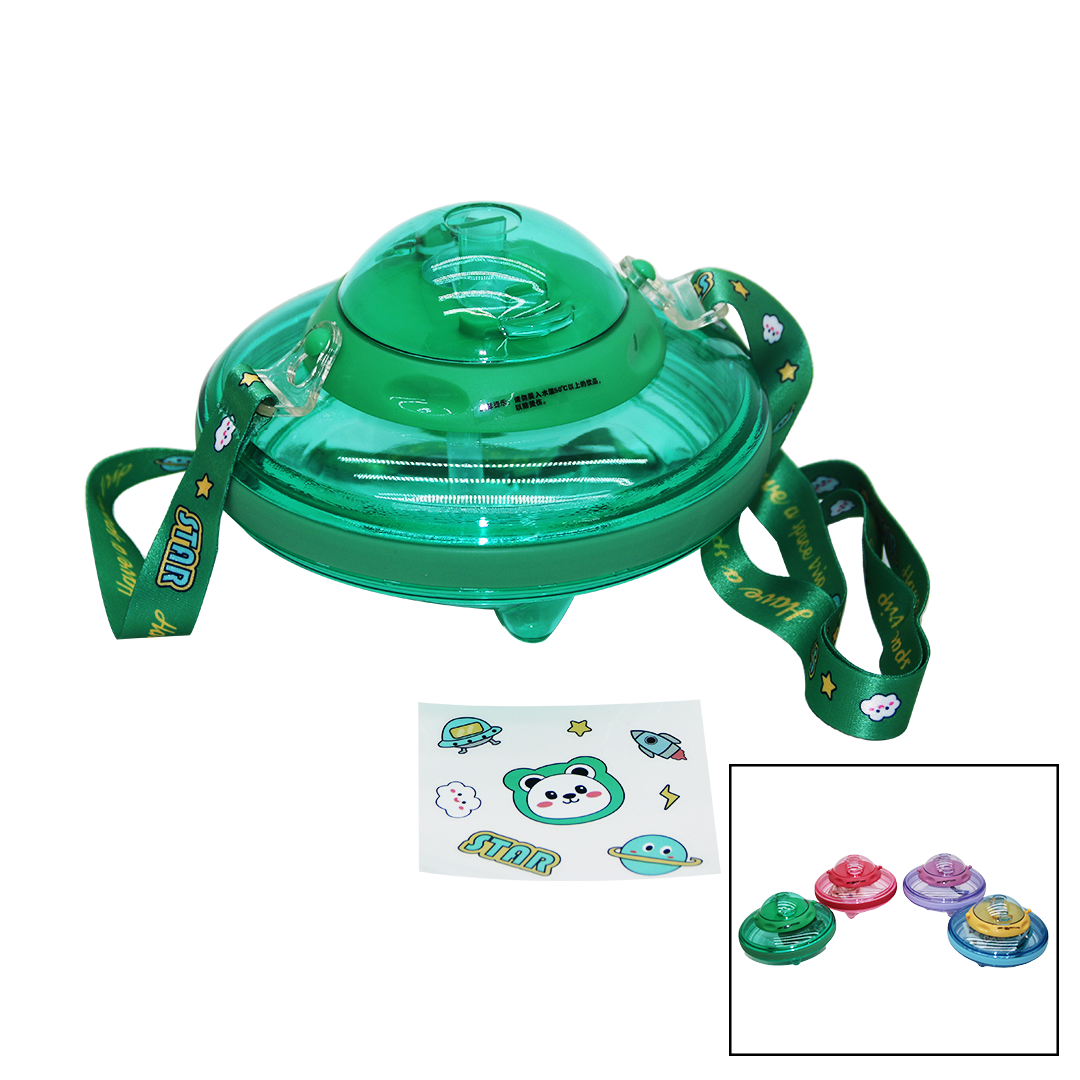 UFO Model Colored Mica Crystal Water Bottle with Pipette 550