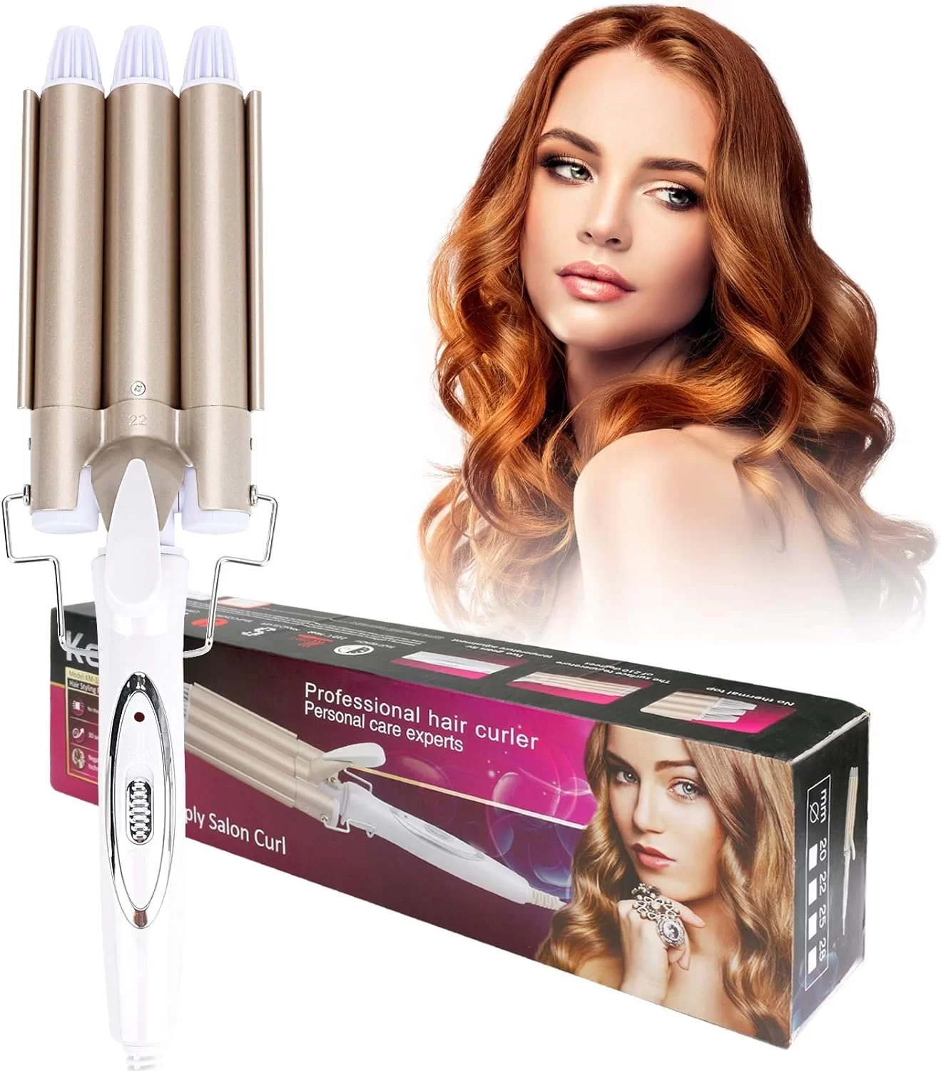 Wag Maşa Su Dalgası Maşası 28 mm Bukle (5563)