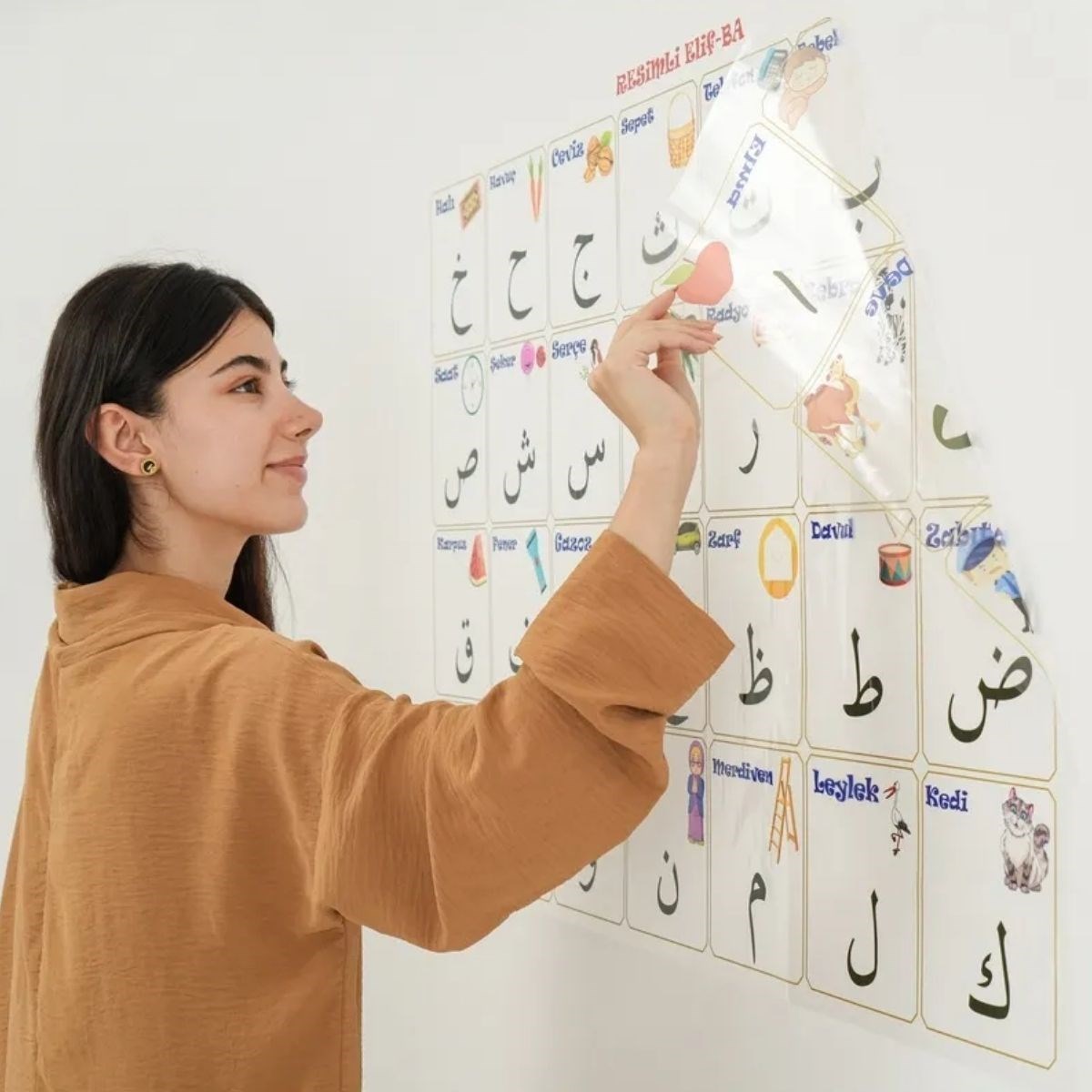 70x100 cm Statik-Papier Elif-Ba Lernplakat (5563) #5