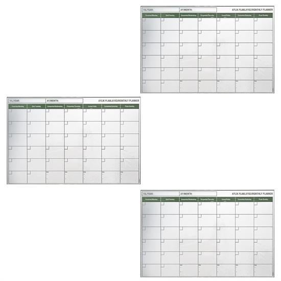 Magnetic Adhesive Monthly Program Planner Calendar 85x56 cm (5563) #4