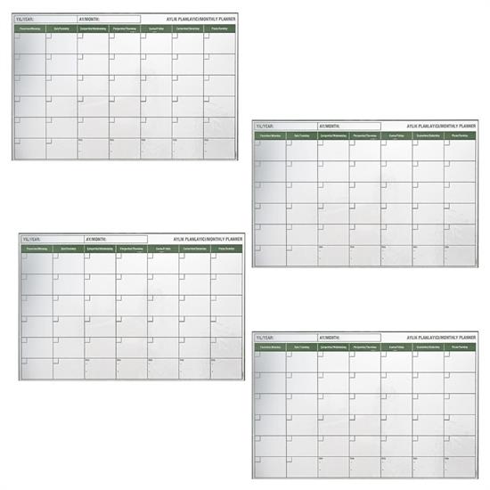 Magnetic Adhesive Monthly Program Planner Calendar 85x56 cm (5563) #5