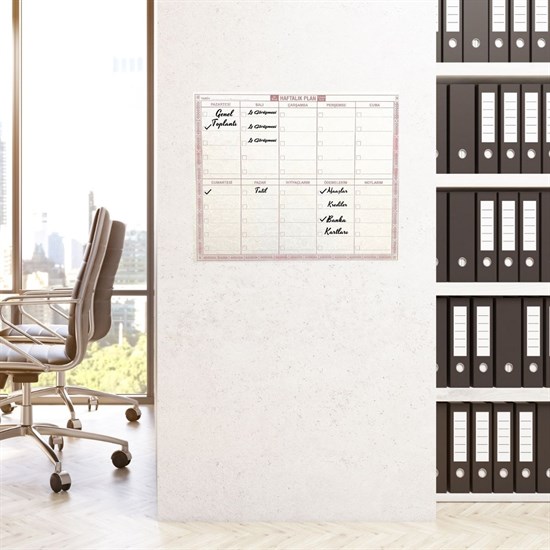 Clear Self-Adhesive Weekly Planner with Pen 40cm-50cm (5563) #2