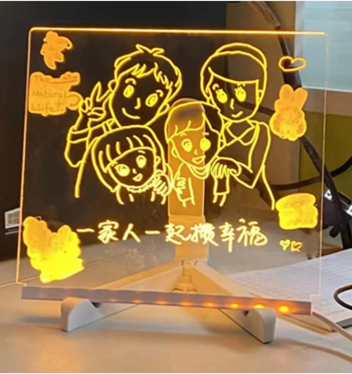 Led Işıklı Çizim Tahtası (20x20cm) (5563) #2