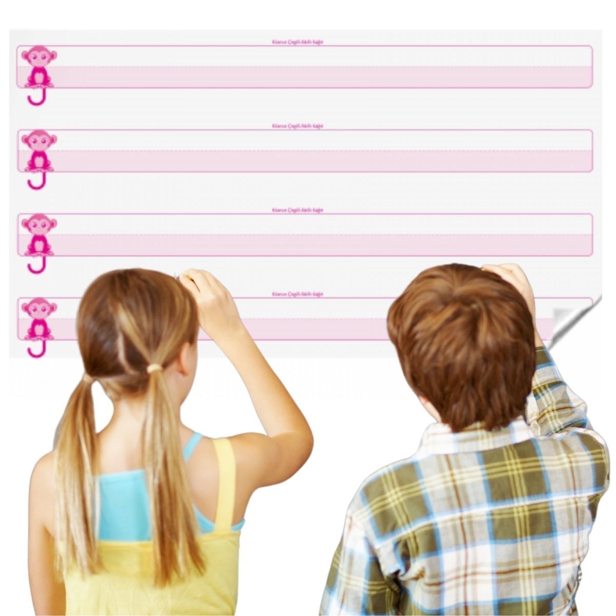 Guided Smart Paper Writing Board Static No Wall Marks 100x56cm #3