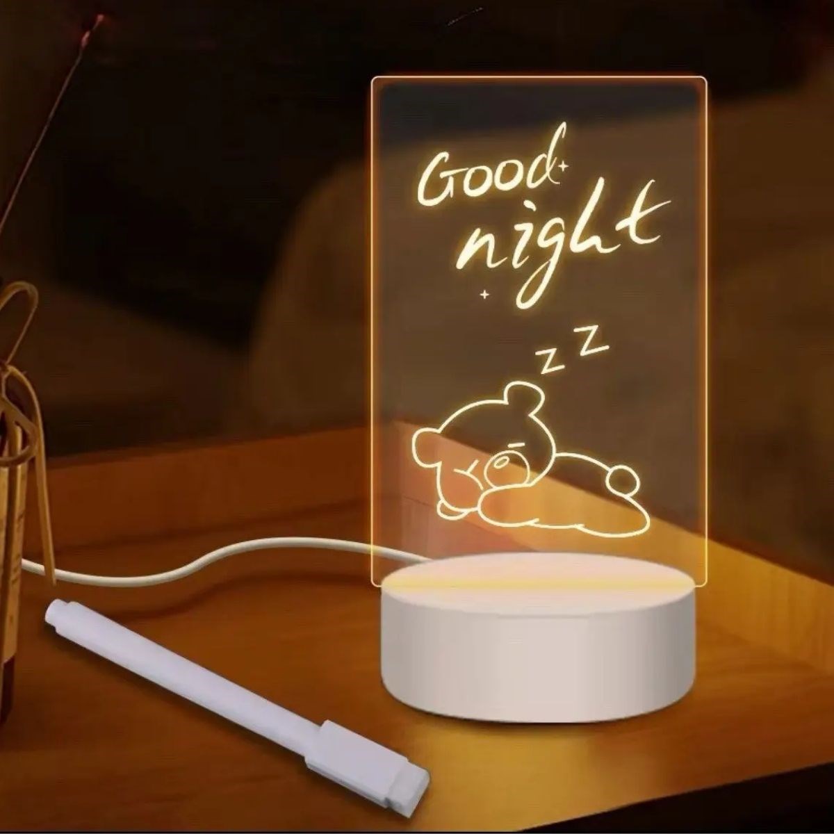 USB-LED-Schreibtafel mit Stift und Radierer – 3D Visualisierungs-Leuchte (5563) #2